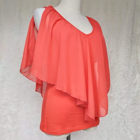 Papaya Orange Sleeveless Top NWT - Picture 3 of 7